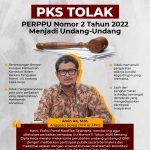 PKS TOLAK Perppu Nomor 2 Tahun 2022 Menjadi Undang-Undang